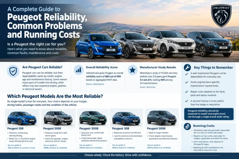 Peugeot Reliability Guide Infographic